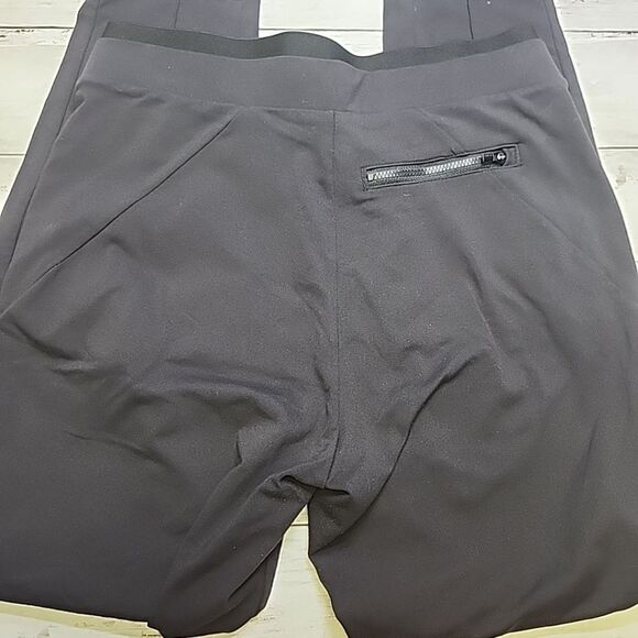 Athleta Venice Pintuck High Waisted Ankle Pants Pull-On Work Casual Black XS - Picture 7 of 13